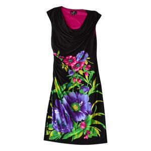 Y2K Bold Floral Going Out Dress by Ronni Nicole - Size 10